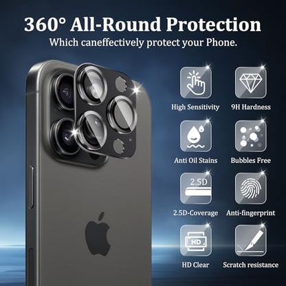 Camera Lens Protector for iPhone 15 Pro/15 Pro Max - size: 15 Pro/Pro Max