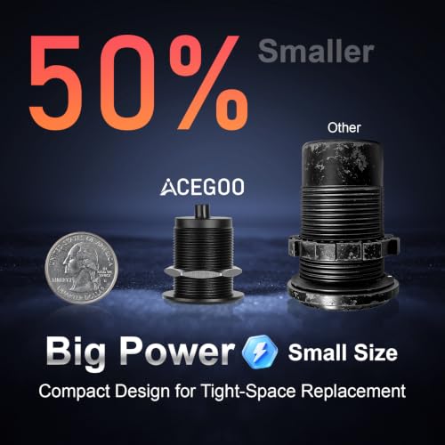 Acegoo 12V USB Outlet, 24W Dual USB-C All-Aluminum Car Charger - color: Dual PD3.0-1Pcs