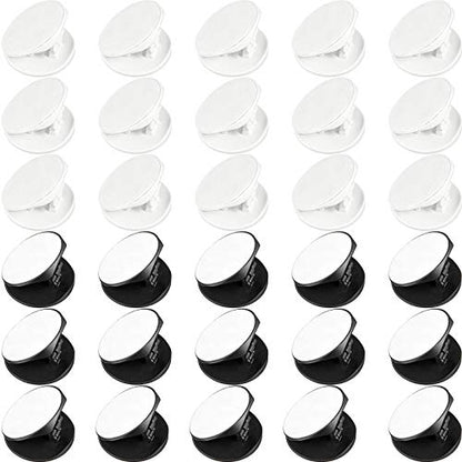 30 Pack Blank Phone Grip Holder, Expandable Phone Grip Stand,Black, White - color: Black, White