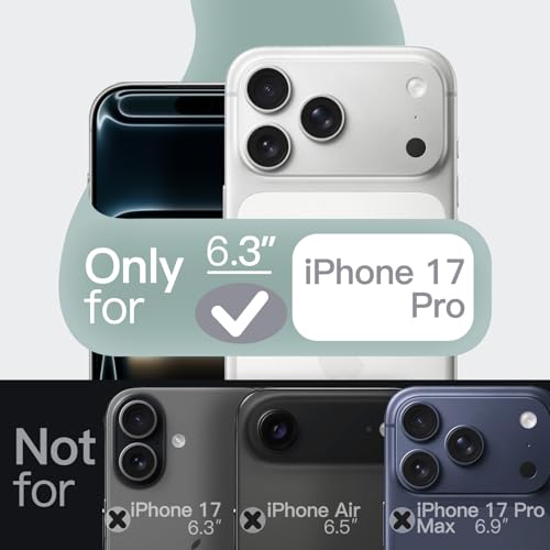 JETech Silicone Case for iPhone 17 Pro, Midnight Green - color: Midnight Green, size: iPhone 17 Pro