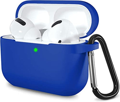 Lerobo for AirPod Pro Case, Soft Silicone Cover with Keychain, Glaze Blue - color: Glaze Blue