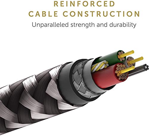 Native Union Belt Cable Universal - 6.5ft Ultra-Strong Reinforced [MFi Certified] Durable Charging Cable with 3-in-1 Adaptor for Lightning, USB-C and Micro-USB Devices (Zebra) - color: Zebra