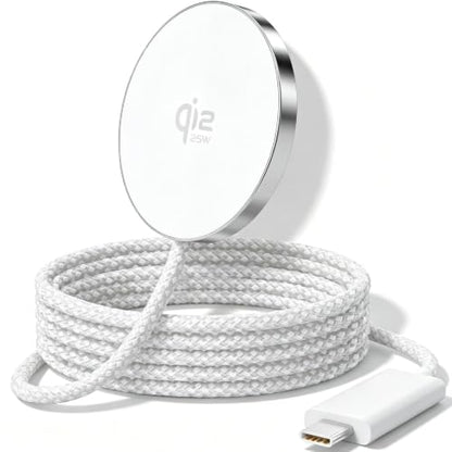 25W Wireless Charger for iPhone Magnetic Fast Charging Pad for Galaxy S26 - color: White
