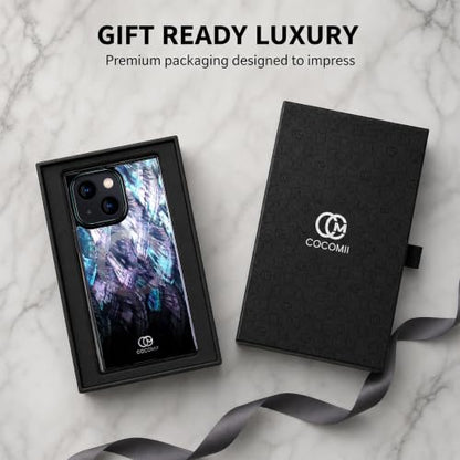 COCOMII Rectangle for iPhone 15 Case, Black Real Mother of Pearl | Compatible with MagSafe Wireless Charging, Shockproof 10ft Drop Protection, Camera & Screen Protection, Premium Glossy Finish - color: Black Real Mother of Pearl, size: iPhone 15 (6.1")