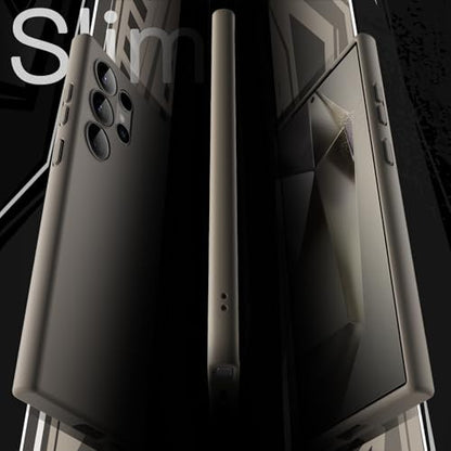 JETech Slim Case for Samsung Galaxy S24 Ultra, Titanium Grey | Camera Lens Protection, Soft TPU Design, Matte Finish, Shockproof Protection - color: Titanium Grey, size: S24 Ultra