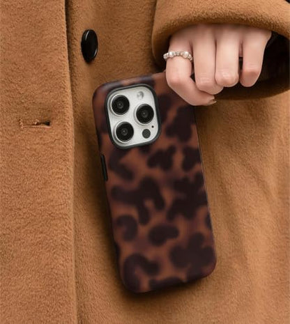 for iPhone 14 Pro Max Case with Tortoise Leopard Print Trendy Animal Pattern Dual-Layer Shockproof Drop Protection Tough Phone Cover - size: iPhone 14 Pro Max