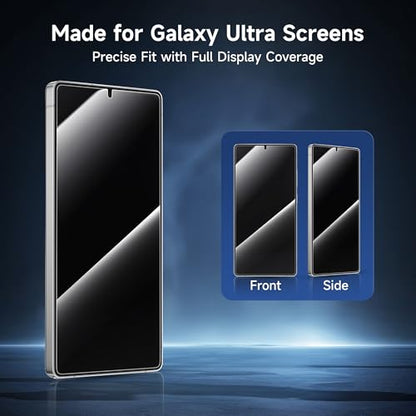 S24 Ultra Hydrogel Privacy Screen Protector Anti Spy Film 2 Pack - size: 6.8 inch - Samsung Galaxy S24 Ultra