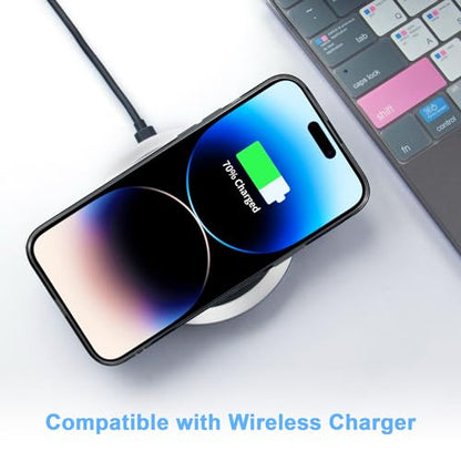 JJGoo Compatible with iPhone 14 Pro Case, Clear Soft Shockproof Protective Slim Thin Bumper Cover Transparent Phone Case, Translucent Black - color: Black