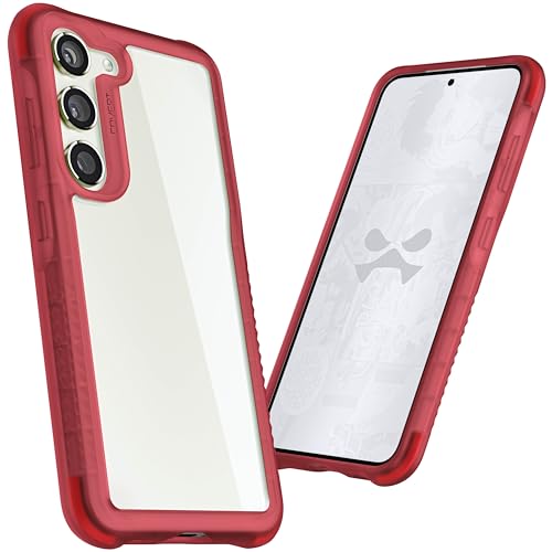 Ghostek Covert Galaxy S23 Clear Phone Case with Military Grade Shockproof Protection, Non-Slip Grip, Protective Silicone Cover Designed for 2023 Samsung Galaxy S23 (6.1") (Red) - color: Red [Limited], size: Galaxy S23