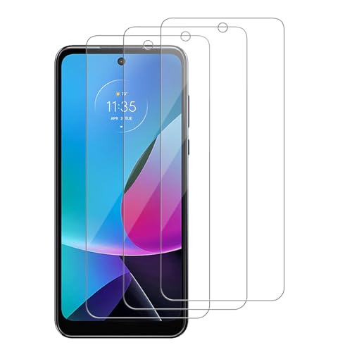 3 Pack for Motorola Moto G Play (2023) Tempered Glass Screen Protector, Scratch-Proof, Bubble-Free,HD Transparent, 9H Hardness,Bubble Free,Case Friendly - size: Moto G play 2023 (3 Pack)
