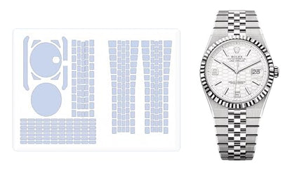 2Pack Protective Film for Rolex Land-Dweller 40mm Ref. 127334.