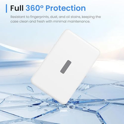 Case for TORRAS MiniMag Power Bank 10000mAh,Silicone Protective Cover with Shockproof Bumper,Anti-Fingerprint Dust Resistant,Washable Non-Slip Skin,Charge-Through Cutout,Portable Travel Sleeve,White - color: White