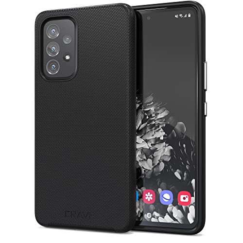 Crave for Samsung Galaxy A53 Case, Shockproof Protection Dual Layer Case for Galaxy A53 5G (6.5 inch) - Black - color: Black