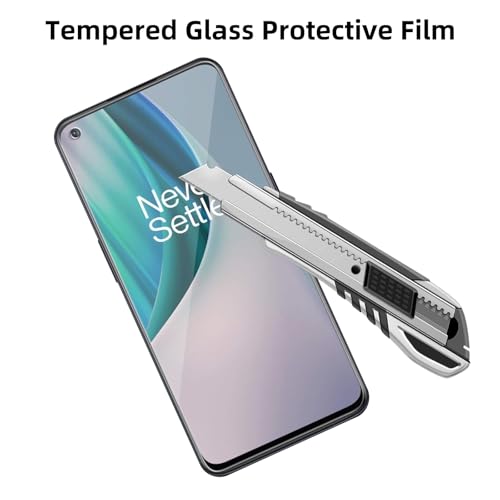4 Pack Glass Screen Protector Compatible for OnePlus Nord N10 5G / BE2029 BE2028 BE2026 BE2025 BE20299 Screen Tempered Glass, Scratch Resistant,Easy Install [Case Friendly] - size: OnePlus Nord N10 5G