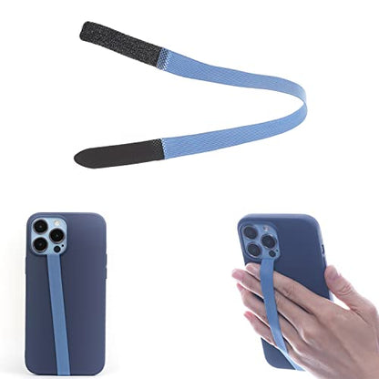 TFY Non-Slip Elastic Hand Strap Holder for Smartphones Universal 2 pcs - color: Blue