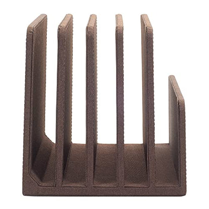 MobileVision Multi Device Stand & Organizer for Smartphones, Tablets and Laptops, Executive Dark Brown, 5 Slots - color: Dark Brown, 5 - Slot