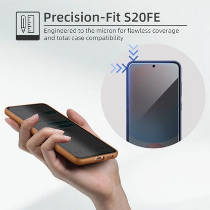 【3+1 Pack】 Designed for Samsung Galaxy S20 FE 5G Privacy Screen Protector,9H Tempered Glass【Not Support Fingerprint Unlock】 Anti-Spy Film,Compatible with Samsung S20FE 5G - color: S20FE