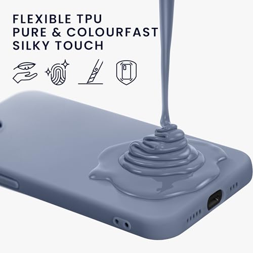 kwmobile Case Compatible with Apple iPhone 17e / iPhone 16e Case - Soft Slim Protective TPU Silicone Cover - Matte Lavender Grey - color: matte lavender grey