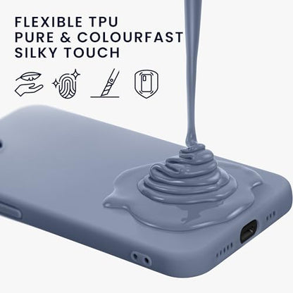 kwmobile Case Compatible with Apple iPhone 17e / iPhone 16e Case - Soft Slim Protective TPU Silicone Cover - Matte Lavender Grey - color: matte lavender grey