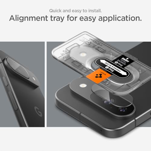 Spigen Glas.tR EZ FIT Optik Camera Lens Protector for Pixel 9 - size: Pixel 9