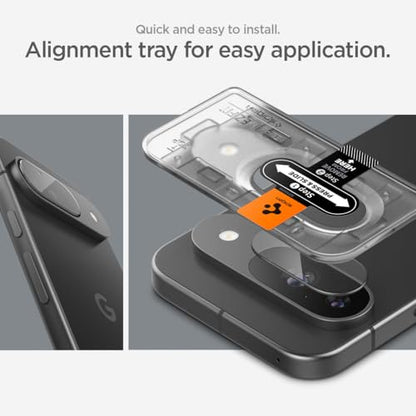 Spigen Glas.tR EZ FIT Optik Camera Lens Protector for Pixel 9 - size: Pixel 9