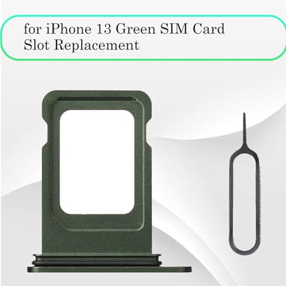 for iPhone 13 Green Single SIM Card Tray Slot Replacement