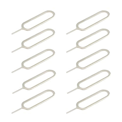 10 Pack Universal SIM Card Ejector Tool - Durable SIM Card Pin Removal & Tray Opener for All Smartphones | Easily Open/Remove/Eject SIM Card Trays