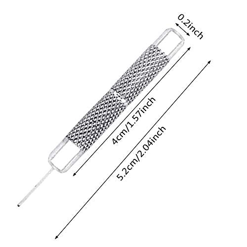 7Pcs SIM Card Removal Openning Tool Tray Eject Pins Needle Opener Ejector Compatible with All iPhone Apple iPad HTC Samsung Galaxy Cell Phone Smartphone Watchchain Link Remover (7Styles)