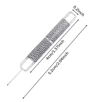 6 Pack SIM Card Removal Tool, Sim Card Tray Opening Tool Eject Pins Needle Opener Ejector Compatible with All iPhone Apple iPad HTC Samsung Galaxy Cell Phone Smartphone Watchchain Link Remover - color: Red+Black
