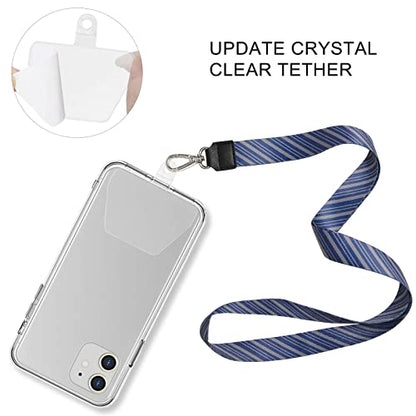 COCASES Phone Tether Tab, Phone Lanyard Strap Tab, 2 Pack Transparency - color: White