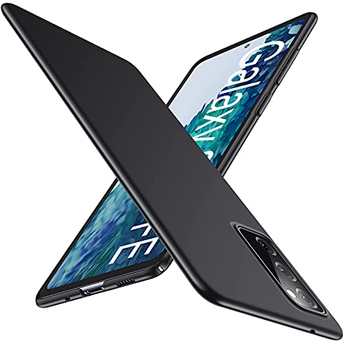 Ultra-Thin Case for Samsung Galaxy S20 Fe 5G, New Premium Material S20 Fe Slim Phone Case [Silky Touch& Anti-Fingerprint] Strong Hard PC Smooth Back Cover with Camera Protection for Samsung S20 Fe 5G - color: Black, size: Galaxy S20 FE