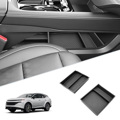 SKTU 2-Pack for 2025 2026 2027 Nissan Murano Center Console Organizer - color: 2025 -2027 Murano Lower Console Tray