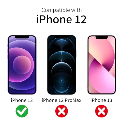 3 Pack Privacy Screen Protector foriPhone 12/12 Pro, 9H Hardness Double Shatterproof Anti-Spy Tempered Glass Film, Easy Installation, Case-Friendly - size: iPhone 12/12 Pro
