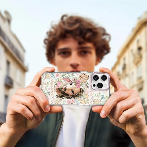 VisEnt Clear Case for iPhone 14 Pro Max, Magnetic Phone Case, Transparent Slim Cover, Military Grade Protection, Shockproof, Anti-Yellowing, Scratch Resistant, Christian Jesus Lamb - color: Christian Jesus Lamb, size: Iphone 14 Pro Max