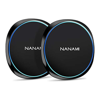 NANAMI Fast Wireless Charger [2 Pack] - Wireless Charging Pad for iPhone 18 Pro/18 Pro Max/17/17 Pro/17 Pro Max/16/15/14/13,10W for Samsung Galaxy S26/S26+/S25/S25 Ultra/S24/S24 Ultra/S23, New Airpods