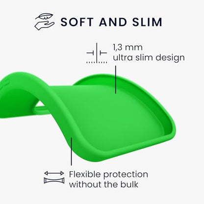 kwmobile Case Compatible with Samsung Galaxy Xcover 5 Case - Soft Slim Protective TPU Silicone Cover - Neon Green - color: neon green