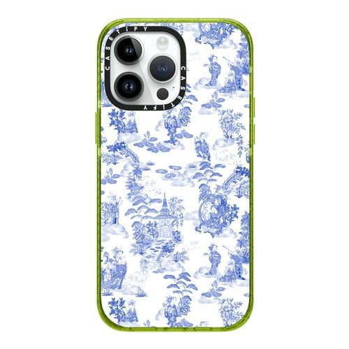 CASETiFY for iPhone 14 Pro Max Case - Impact | Slim Fit | 8.2 ft. 4x Military Grade Drop Protection | Moon Caravan Toile by Phannapast | Kiwi - color: Moon Caravan Toile by Phannapast