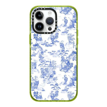 CASETiFY for iPhone 14 Pro Max Case - Impact | Slim Fit | 8.2 ft. 4x Military Grade Drop Protection | Moon Caravan Toile by Phannapast | Kiwi - color: Moon Caravan Toile by Phannapast