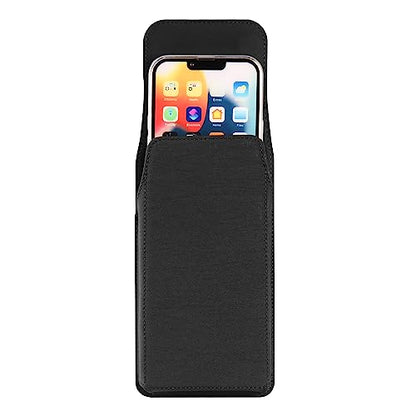 Large Cell Phone Holster with Belt Clip Loop Pouch Holder Belt Case for Motorola Moto G Stylus 5G 2022 G Power 5G 2024 G Play, Samsung Galaxy A14 A05 A22 5G S21 Ultra, Nokia G50 X100 G300, TCL 30XL