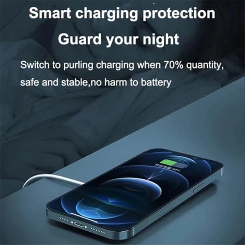15W Magnetic Fast Wireless Charging Pad Dock Station Strong Magnet Lightweight Portable Charger for iPhone 12 13 14 15 16 17 Series Suitable for Travel Home Office Desk (USB C Input Only White) - color: USB C Input Only White