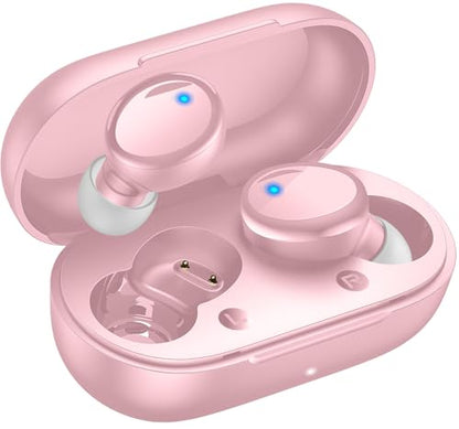 Lanteso True Wireless Earbuds Bluetooth 5.4, in Ear Headphones - color: Pink