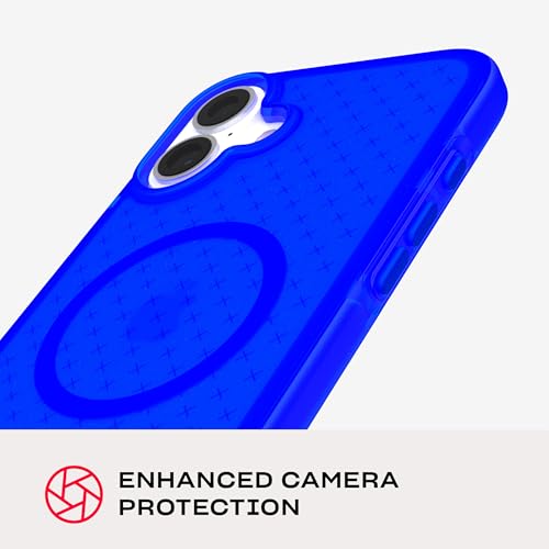 Tech21 EvoCheck for iPhone 16 Plus - Compatible with MagSafe - Impact Protection Case - in Cobalt Blue - color: Cobalt Blue, size: iPhone 16 Plus