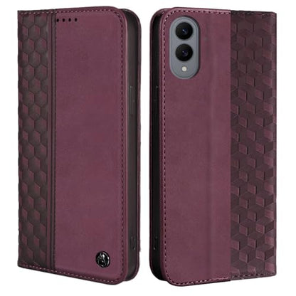 Wallet Case for Samsung Galaxy S25 Edge 2025 6.7 inch - PU Leather Flip Cover with Card Holder Slots, Strong Magnetic Folio Kickstand Phone Case, Wine Red - color: Wine Red, size: Samsung Galaxy S25 Edge 6.7"