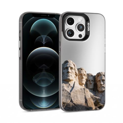 for iPhone 12 Pro Max Case, TPU, Drop Protection, Mount Rushmore | UV-printed presidential artwork, anti-yellowing clear back, raised lens & screen protection, 10ft drop-tested, slim grip - color: Mount Rushmore, size: iPhone 12 Pro Max