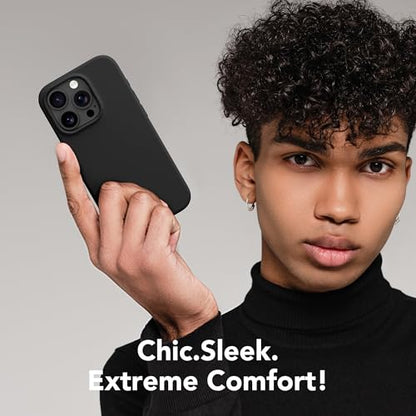 GONEZ Magnetic for iPhone 16 Pro Case, Silicone Cover Black - color: Black, size: Iphone 16 Pro