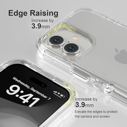 Follaroma for iPhone 17 Case, Heavy Duty Shockproof Protection Phone Cases, Anti-Drop, Dual Layer Transparent Protective Cover Compatible with iPhone 17, 6.3 inch, Crystal Clear - color: Clear, size: iPhone 17 6.3‘’