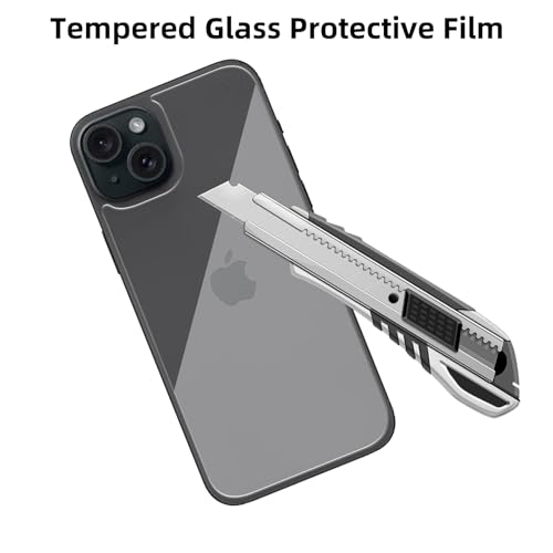 3 Pack Glass Back Screen Protector for iPhone 15 plus/iPhone 14 Plus - size: iPhone 15 plus / 14 Plus