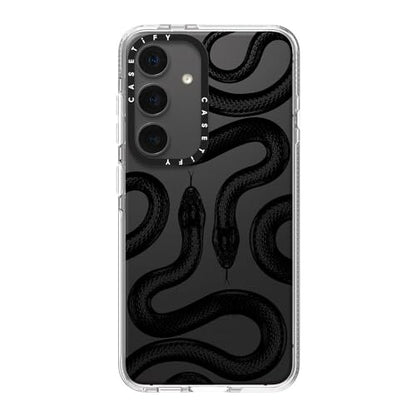 CASETiFY for Galaxy S24 Case - Impact Clear | Not Yellowing | 6.6 ft. Drop Protection | Black Kingsnake | Clear - color: Black Kingsnake, size: Galaxy S24