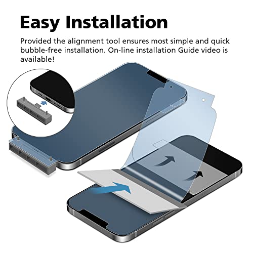 [2 Pack Privacy Screen Protector for Galaxy S22, Anti-Spy Full Glue PET EPU Hybrid Screen Protector, Fingerprint Compatible, Self-Healing, Easy Installation with Alignment Tool - size: Galaxy S22