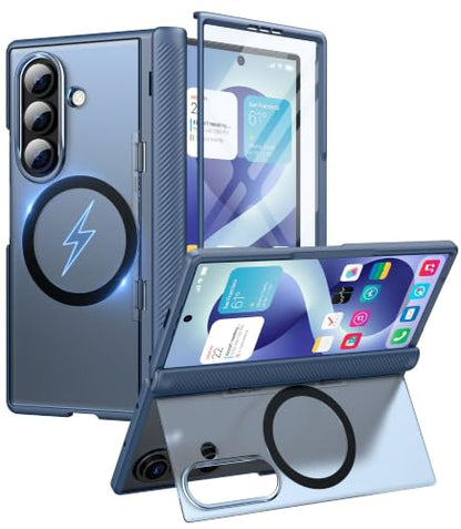 Cozycase for Samsung Galaxy Z Fold 8 Ultra /Z Fold 7 Case with Kickstand - color: Blue